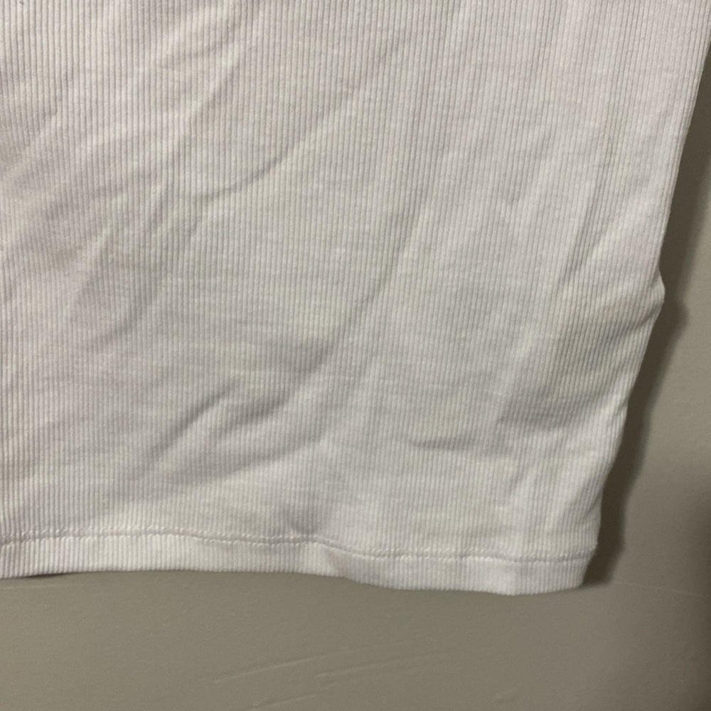 Madewell White Asymmetrical Sleeveless Tank Top - Picture 3 of 6